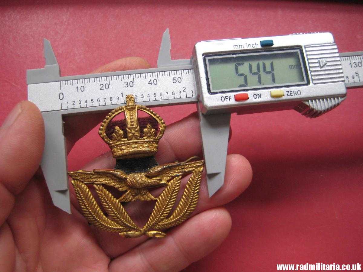 & WW2 Royal Air Force Service CAP BADGE original RAF warrant officer badge, genuine ! - Image 12