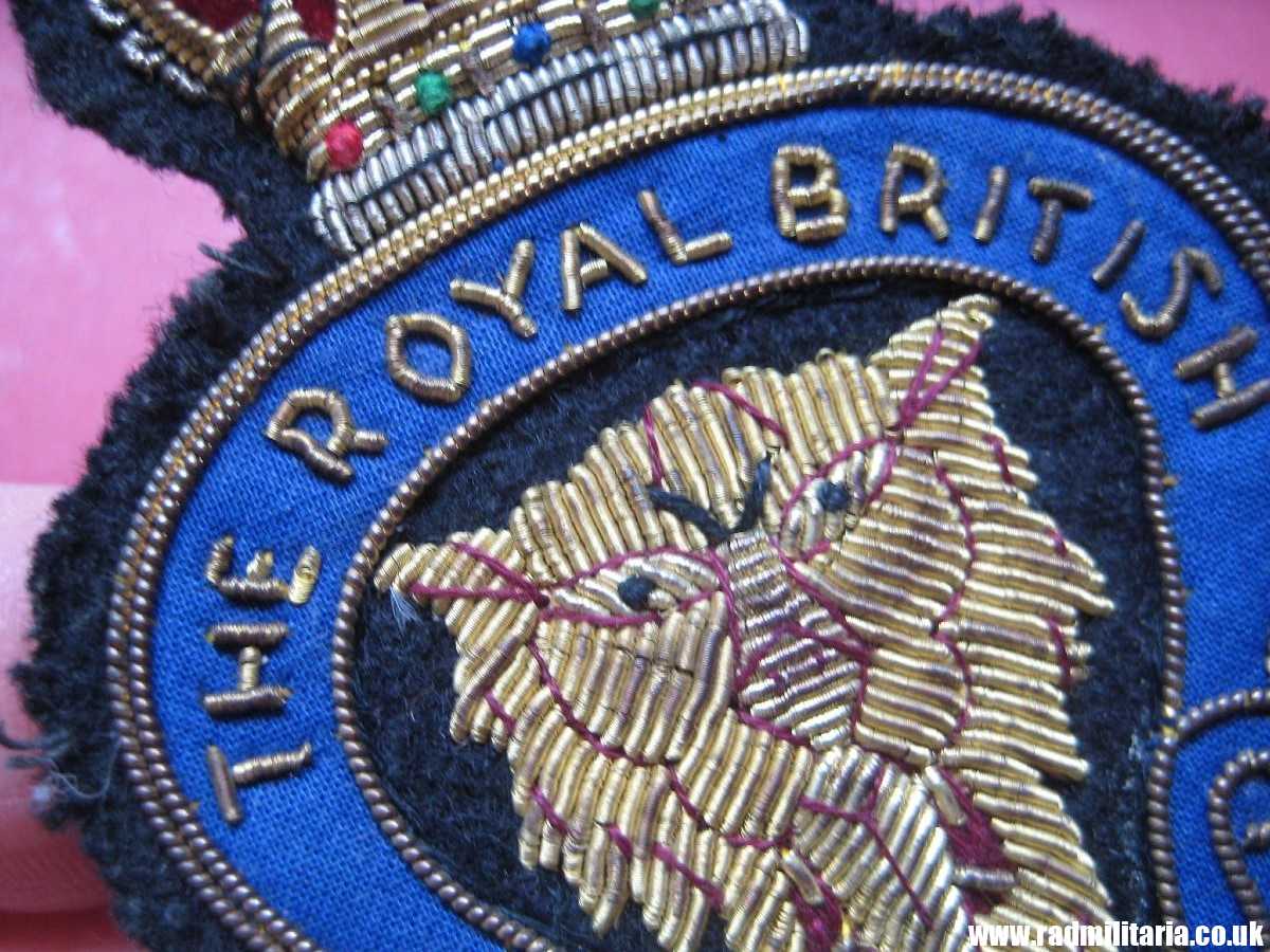 & WW2 original British PATCH - THE ROYAL BRITISH LEGION good quality embroidered bullion patch badge. - Image 6