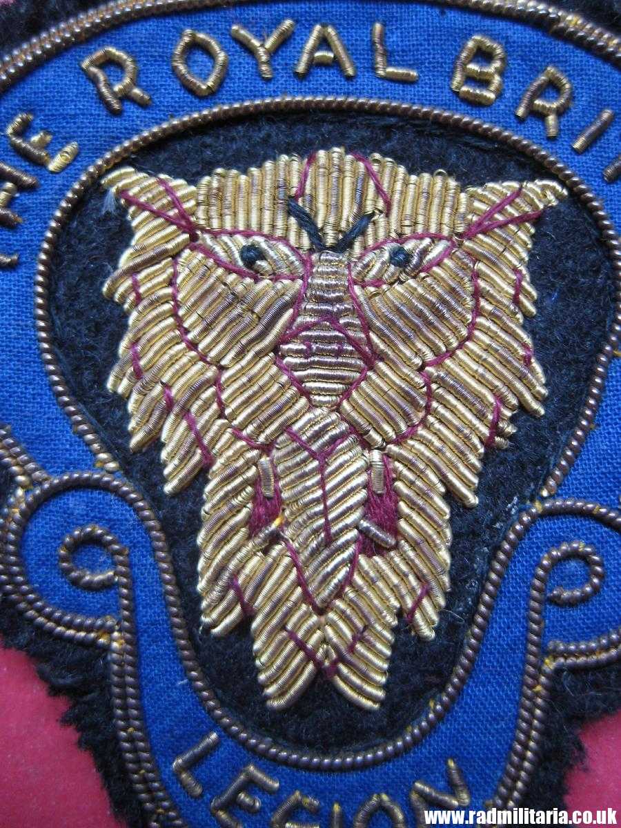 & WW2 original British PATCH - THE ROYAL BRITISH LEGION good quality embroidered bullion patch badge. - Image 16