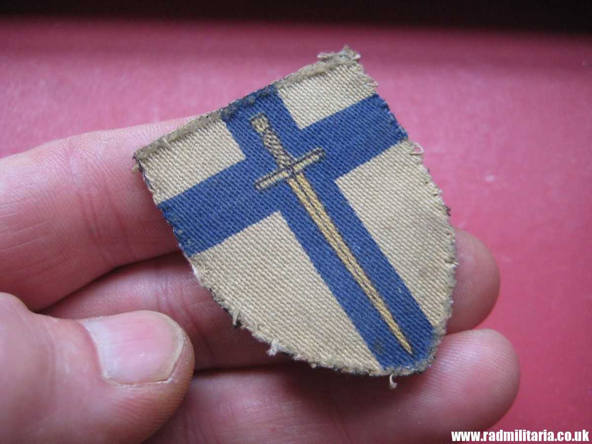 & WW2 original British 2nd Army cloth Formation Sign PATCH.