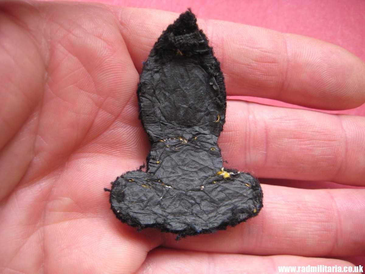 & WW2 British CAP BADGE Royal Engineers Corps FIELD SERVICE bullion wire officer's cap badge - genuine! - Image 3