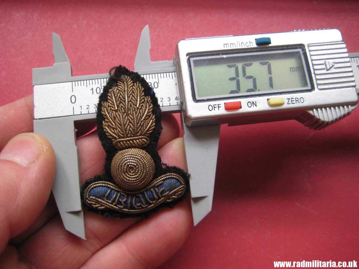 & WW2 British CAP BADGE Royal Engineers Corps FIELD SERVICE bullion wire officer's cap badge - genuine! - Image 14