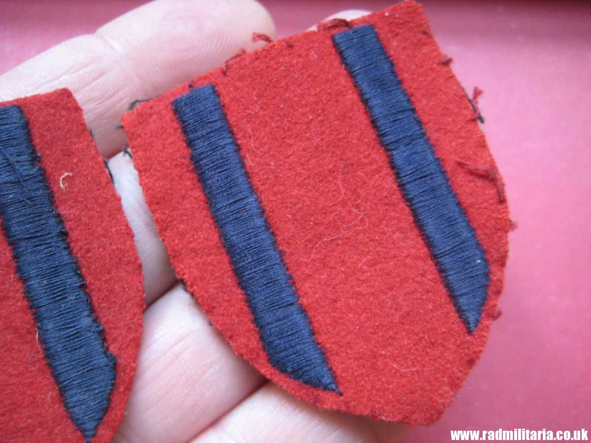 & WW2 original British PATCHES - Set of 2, Royal Engineers Training Brigade badge. - Image 6