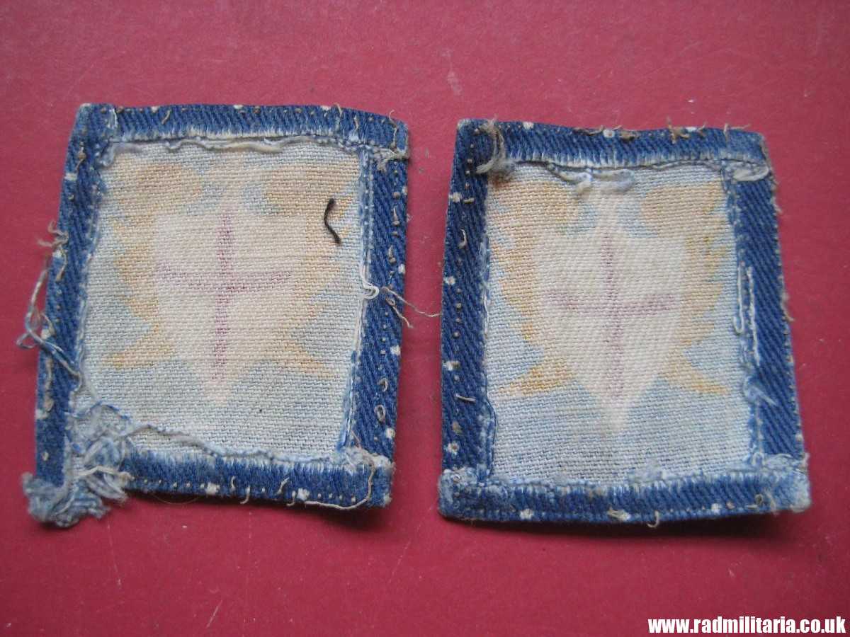 & WW2 original British PATCHES - Set of 2, BRITISH ARMY ALLIED LAND FORCES South East Asia (ALFSEA) formation signs military unit PATCHES a pair. - Image 3