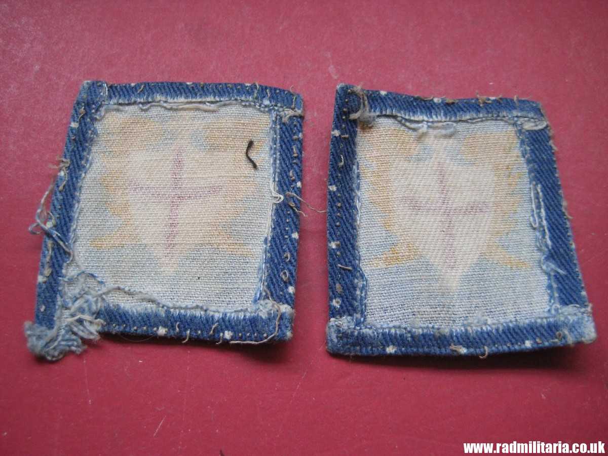 & WW2 original British PATCHES - Set of 2, BRITISH ARMY ALLIED LAND FORCES South East Asia (ALFSEA) formation signs military unit PATCHES a pair. - Image 4