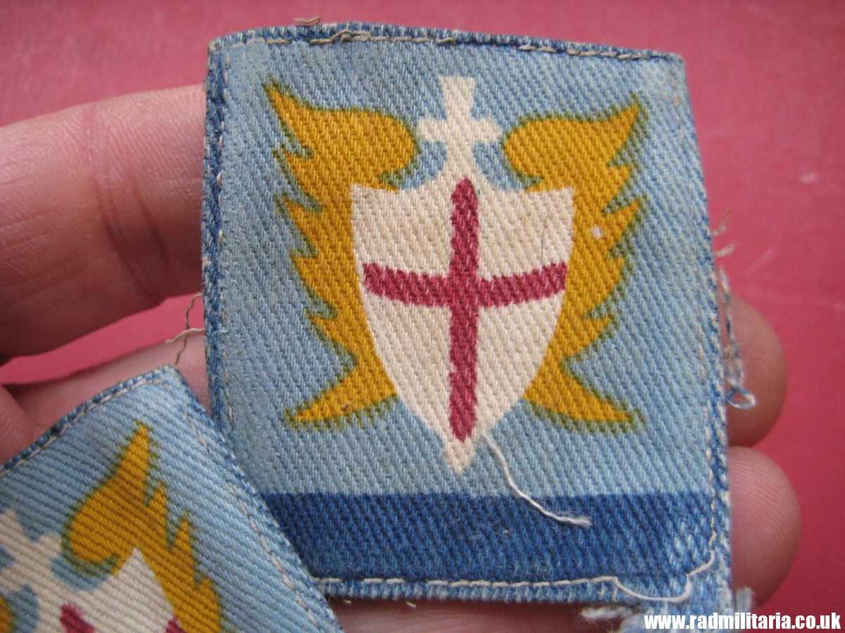 & WW2 original British PATCHES - Set of 2, BRITISH ARMY ALLIED LAND FORCES South East Asia (ALFSEA) formation signs military unit PATCHES a pair. - Image 6