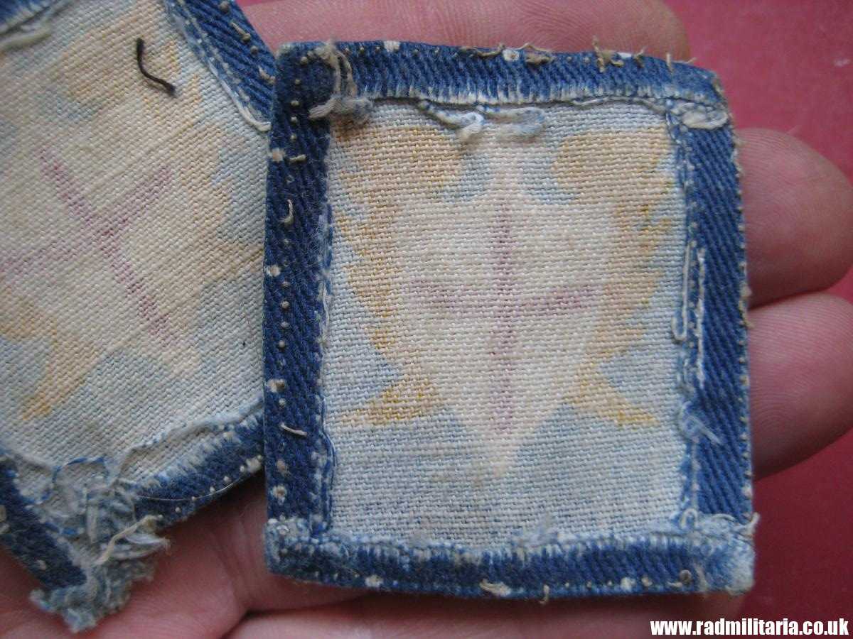 & WW2 original British PATCHES - Set of 2, BRITISH ARMY ALLIED LAND FORCES South East Asia (ALFSEA) formation signs military unit PATCHES a pair. - Image 7