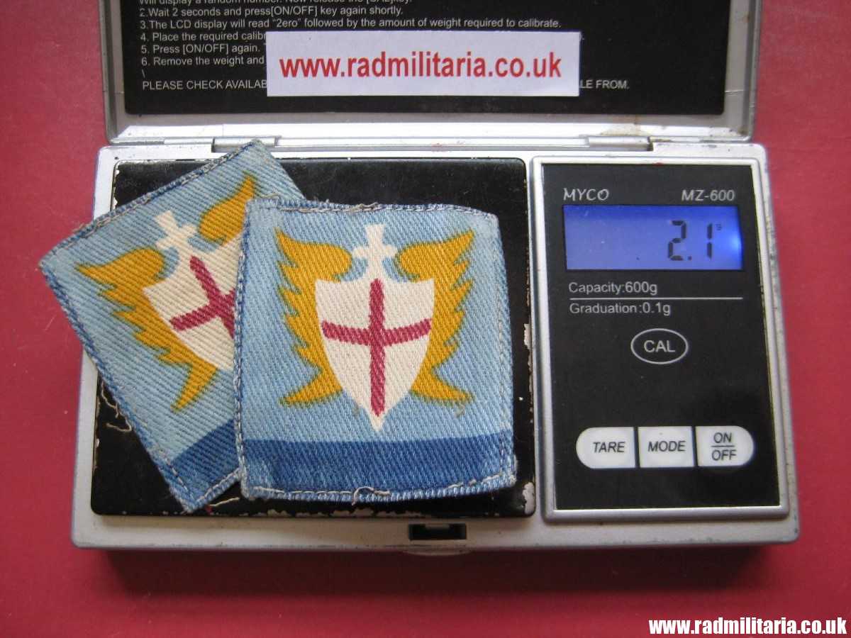 & WW2 original British PATCHES - Set of 2, BRITISH ARMY ALLIED LAND FORCES South East Asia (ALFSEA) formation signs military unit PATCHES a pair. - Image 9