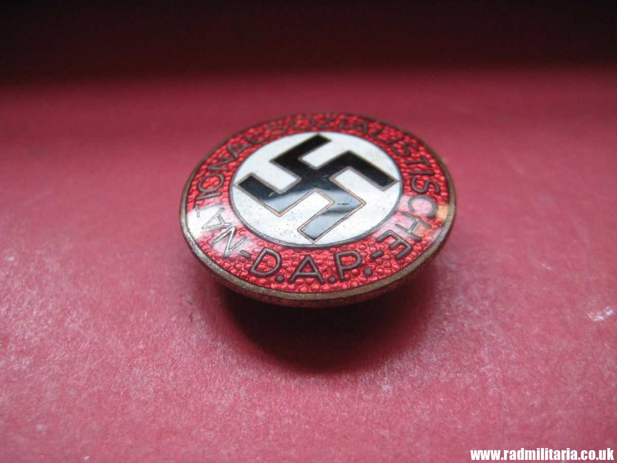 & WW2 German NSDAP enamel membership BADGE marked: RZM M1/8 - very good/perfect condition. - Image 31