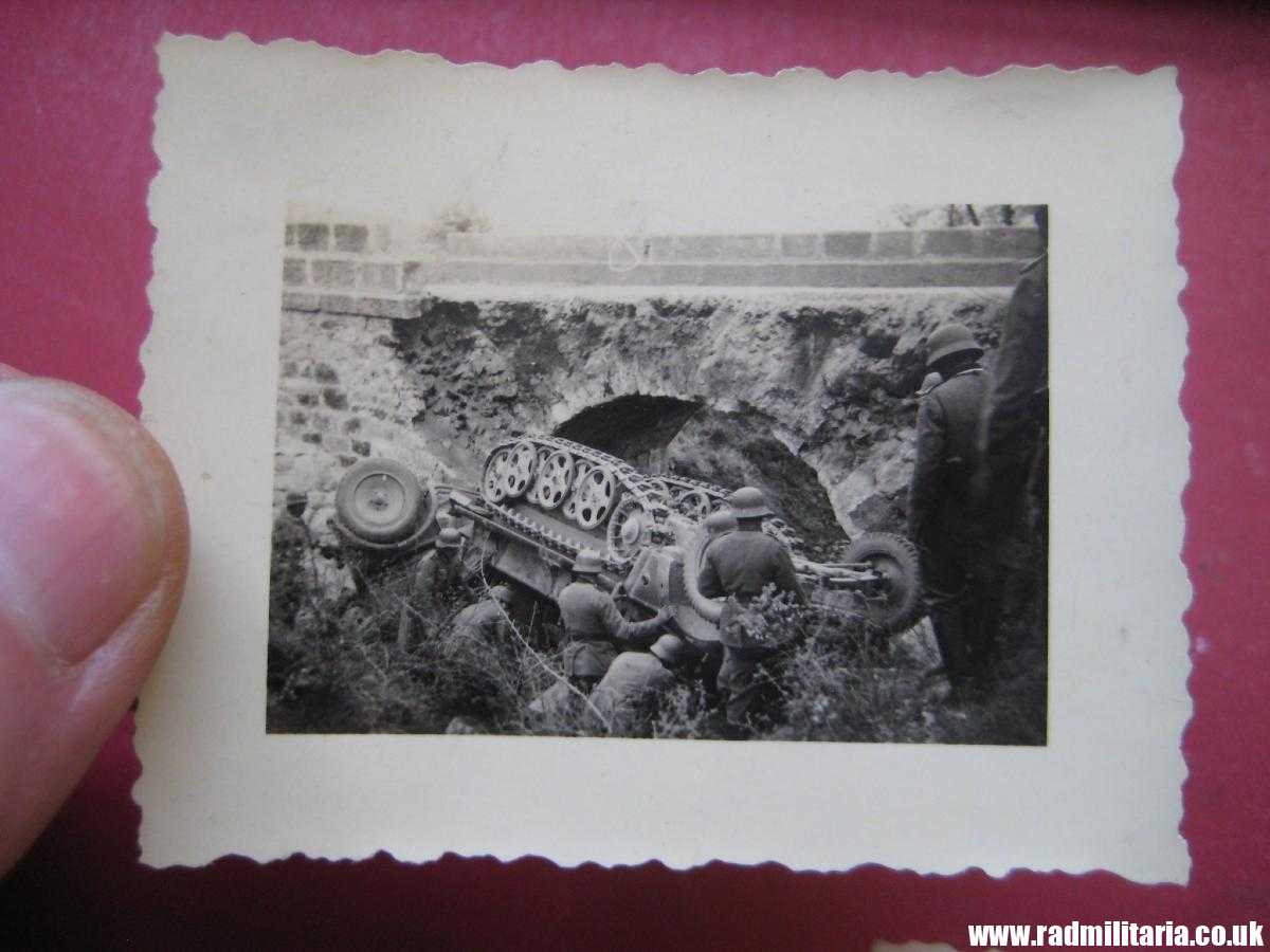 & SET of 3 original WW2 PHOTOS - from German soldier album. - Image 5