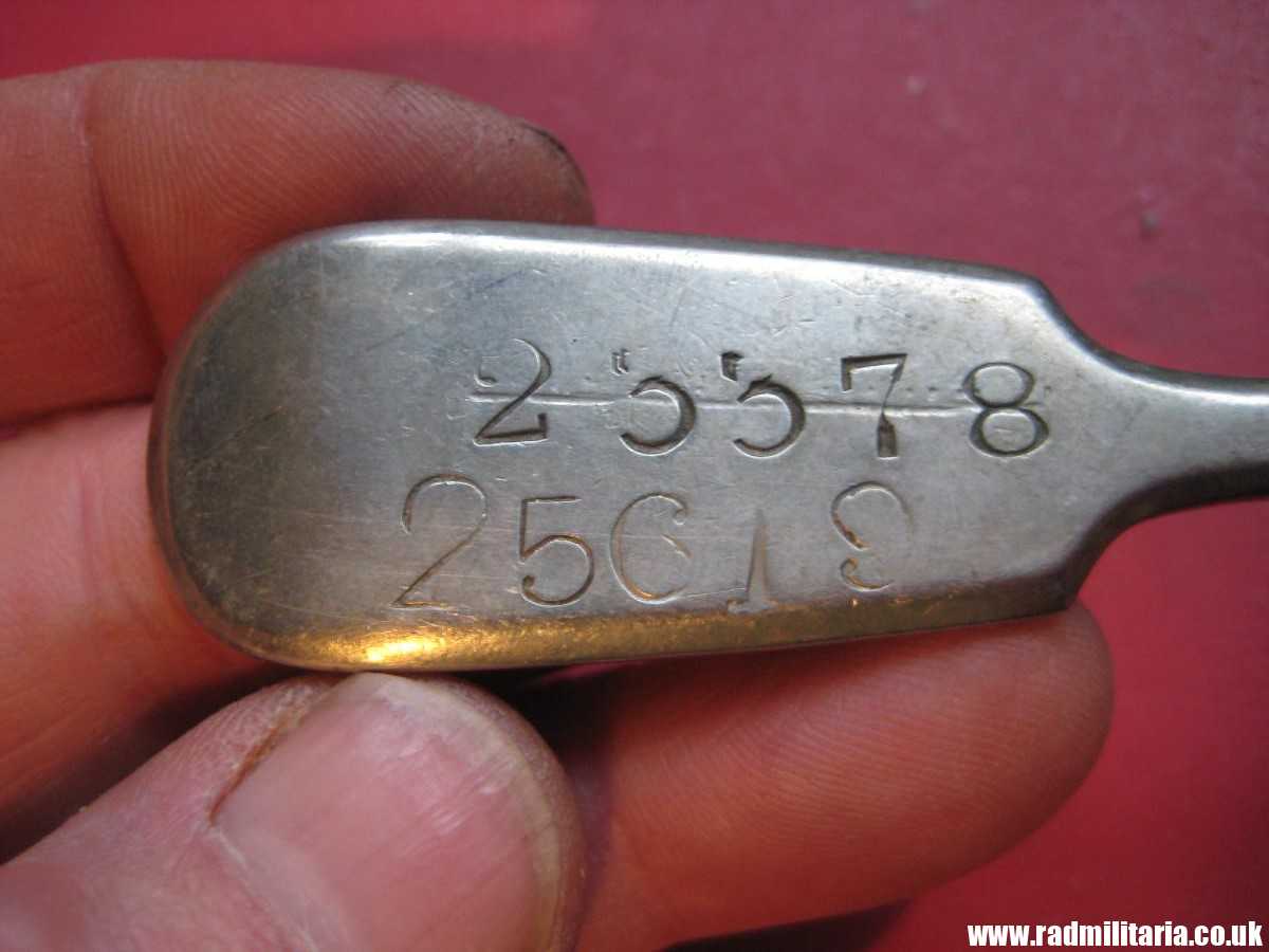 & WW1 British Army SPOON maker: MAPPIN & WEBB and soldier's no. 23378 and 25619. - Image 5