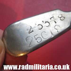 & WW1 British Army SPOON maker: MAPPIN & WEBB and soldier's no. 23378 and 25619.