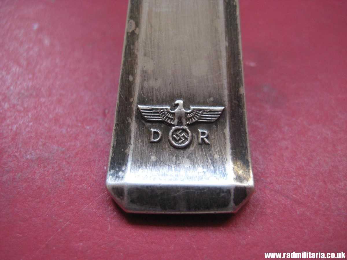 *R* & WW2 genuine solid silver LOBSTER PICK from private dining wagon no. 10 242. marked: DR 242 - 3rd REICH CUTLERY maker: Bruckmann & Sohne. Rare !!! - Image 13
