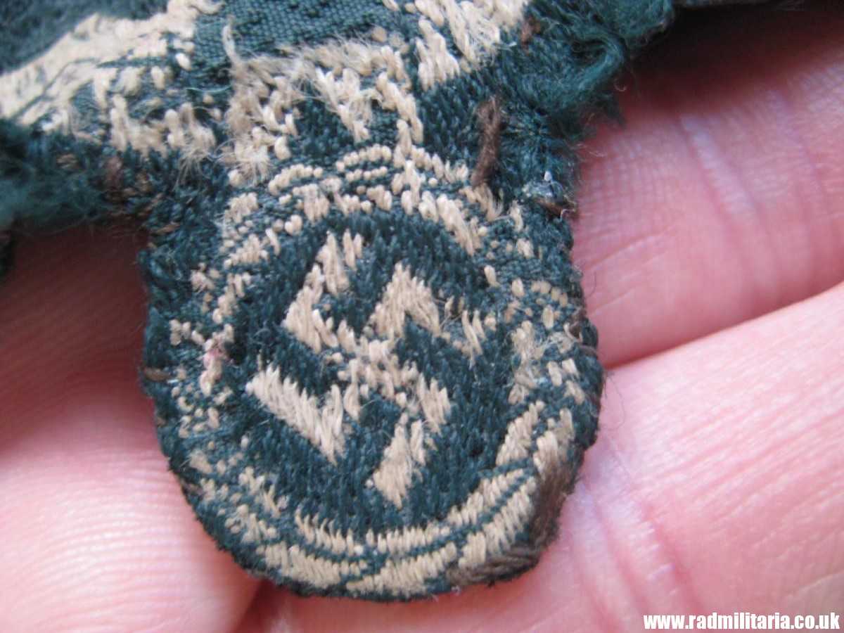 & WW2 German EAGLE PATCH from Wehrmacht uniform - poor condition. - Image 8
