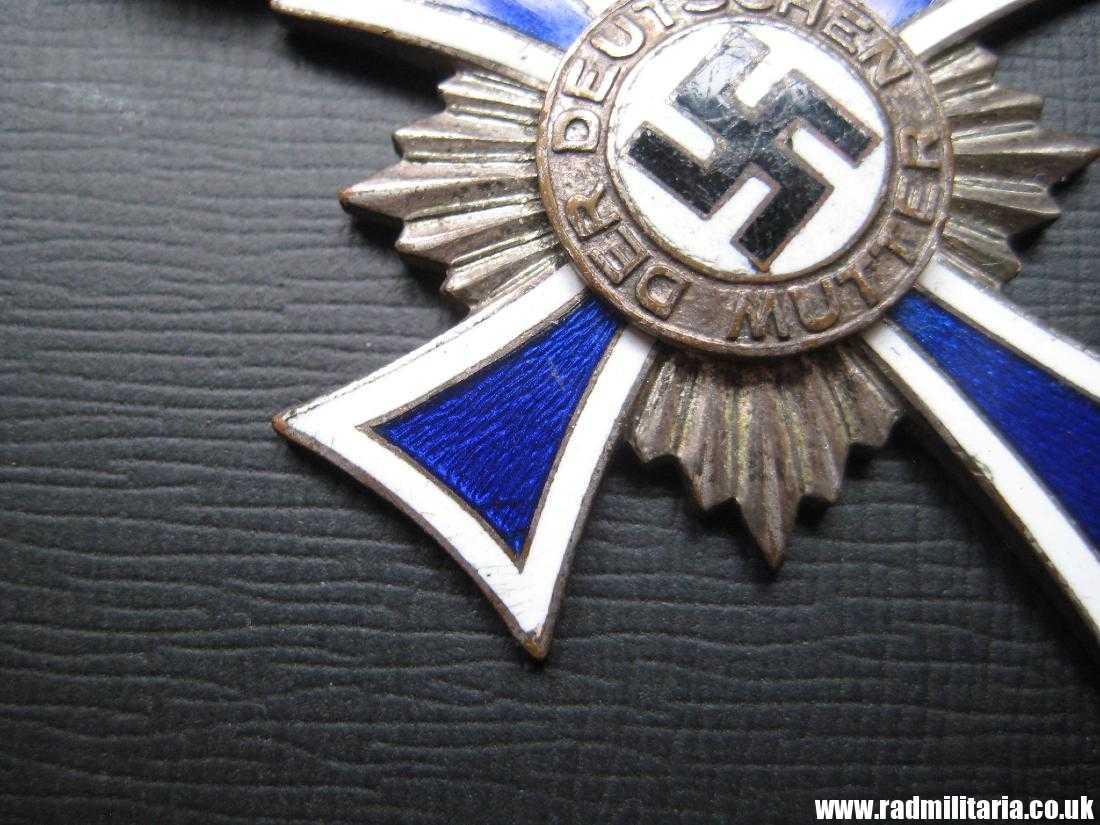 & WW2 original German Cross of Honor of the German Mother, silver Class. - Image 8