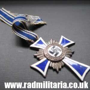 & WW2 original German Cross of Honor of the German Mother, silver Class.