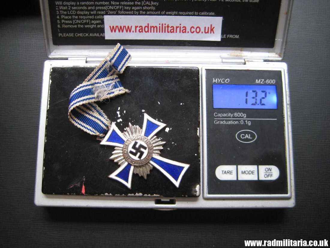 & WW2 original German Cross of Honor of the German Mother, silver Class. - Image 17