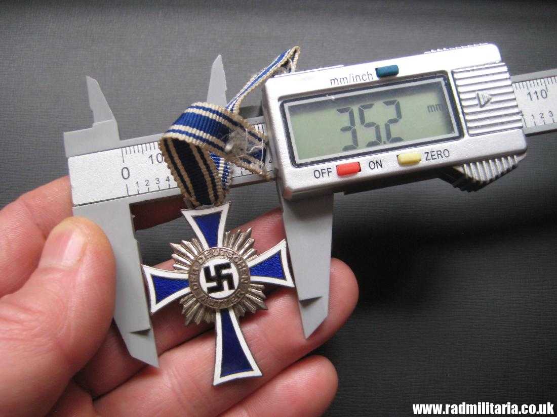 & WW2 original German Cross of Honor of the German Mother, silver Class. - Image 15