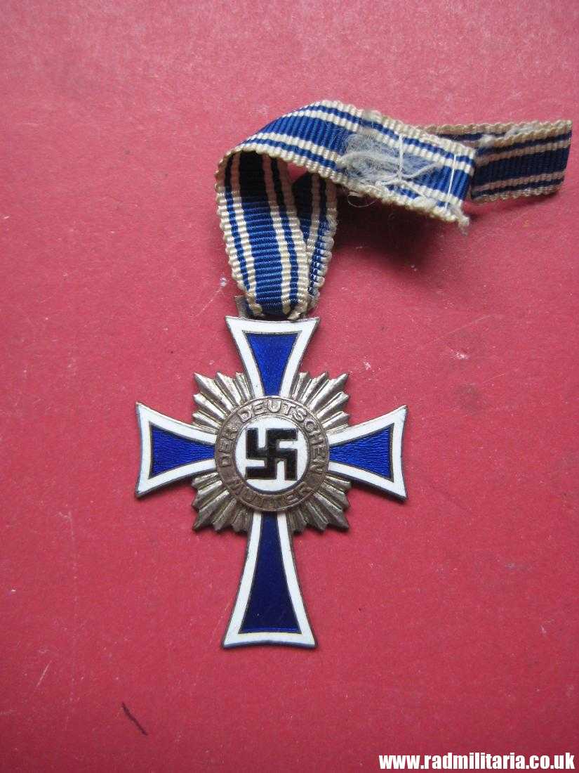 & WW2 original German Cross of Honor of the German Mother, silver Class. - Image 2