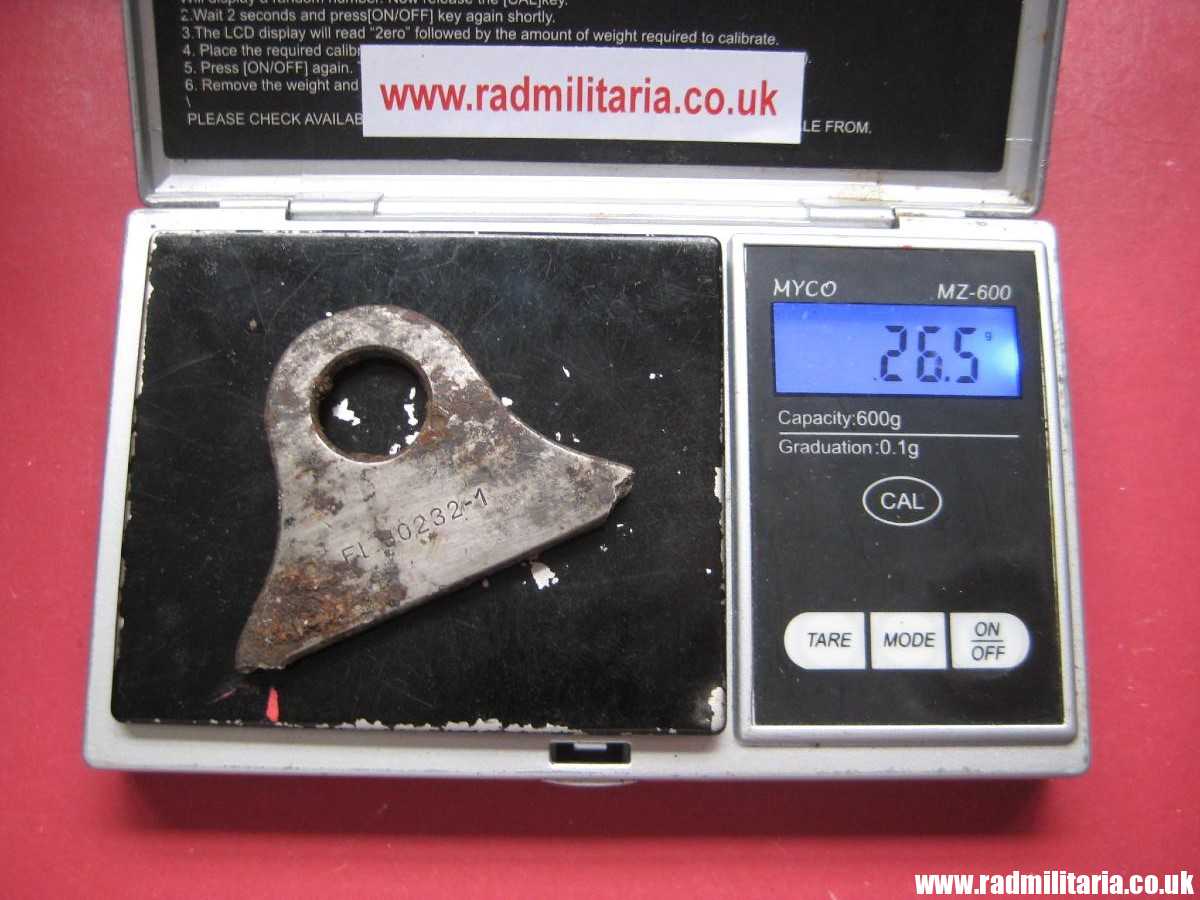 & unknown German METAL PART Luftwaffe aircraft, marked: Fl 30232-1 - metal detecting, battlefield relic. - Image 8