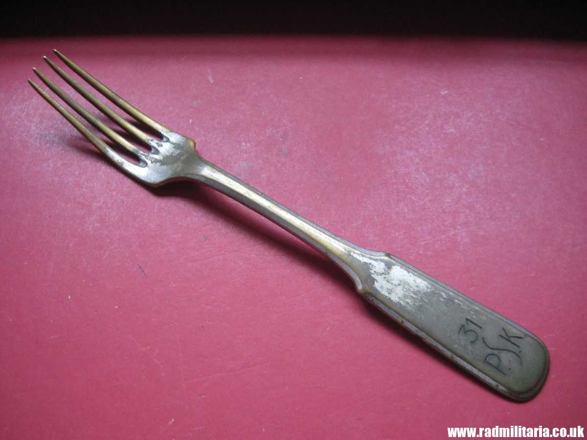 & WW2 Polish Army FORK maker: F. WOLSKA 31 P.S.K. original or fake? - Image 5