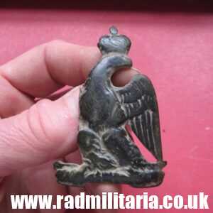 & original French EAGLE BADGE from the cartridge case, Napoleonic Wars. rare.