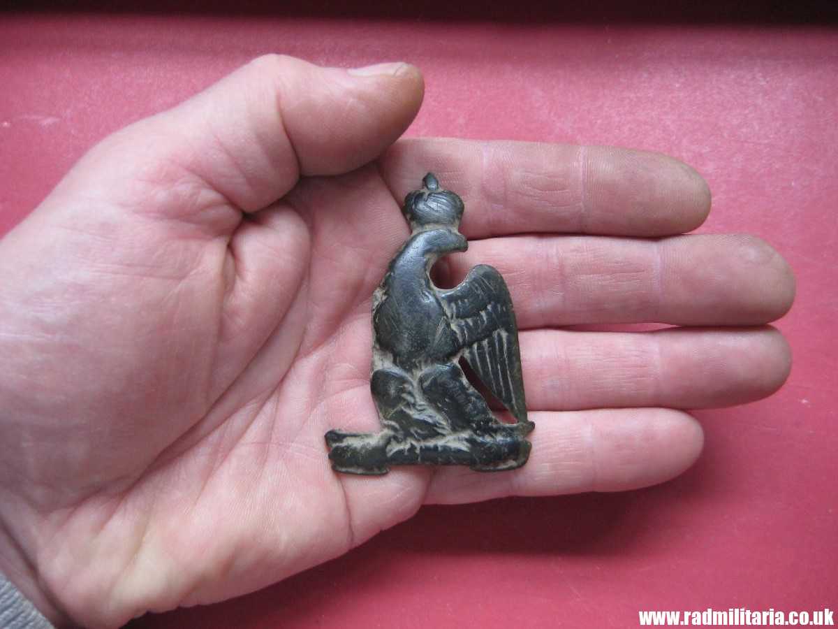 & original French EAGLE BADGE from the cartridge case, Napoleonic Wars. rare. - Image 11