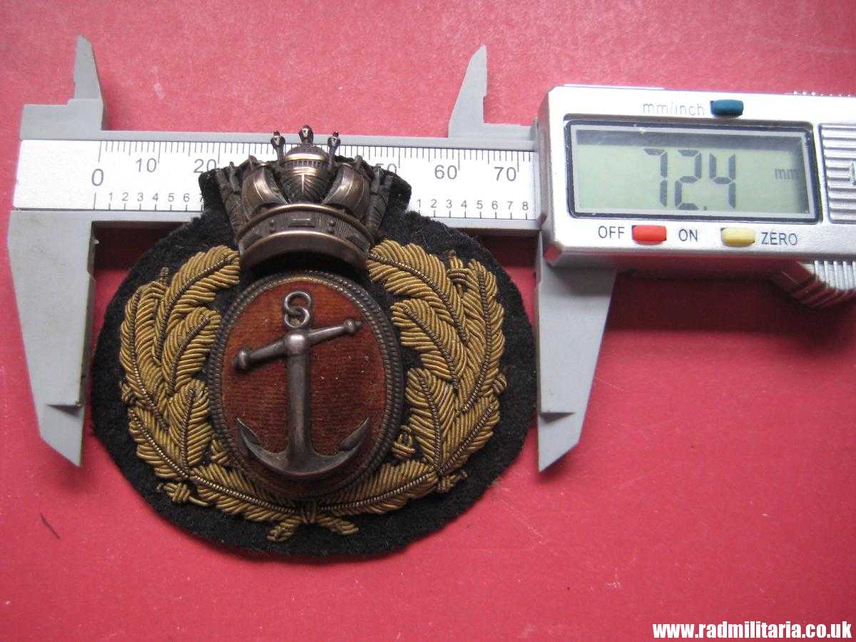 & WW1/WW2 British Merchant Navy Officer's CAP BADGE, maker marks: Firmin & Sons LTD. original badge in good condition. - Image 10