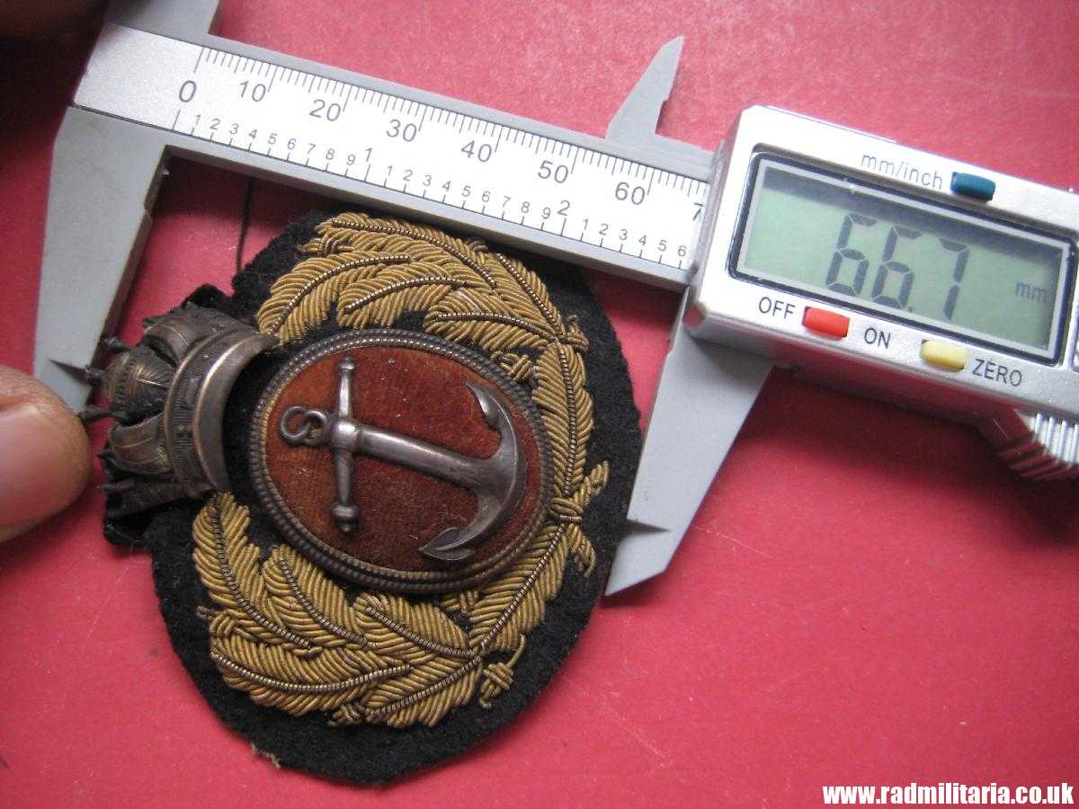 & WW1/WW2 British Merchant Navy Officer's CAP BADGE, maker marks: Firmin & Sons LTD. original badge in good condition. - Image 11