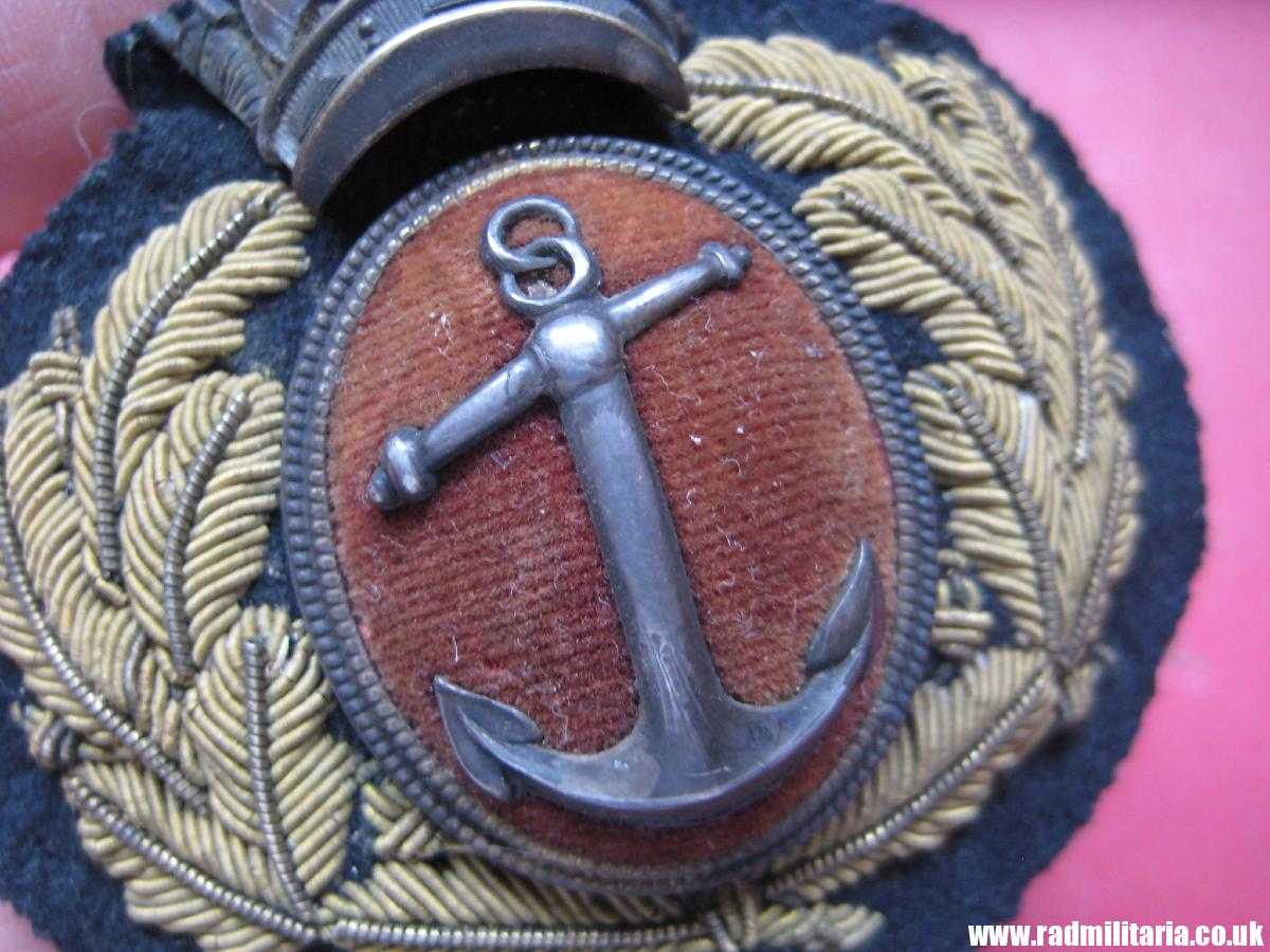 & WW1/WW2 British Merchant Navy Officer's CAP BADGE, maker marks: Firmin & Sons LTD. original badge in good condition. - Image 7