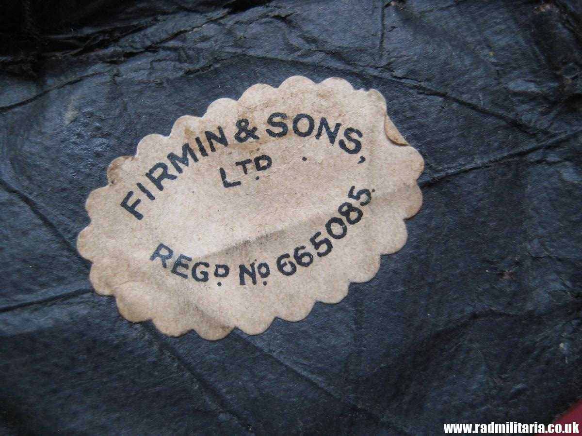 & WW1/WW2 British Merchant Navy Officer's CAP BADGE, maker marks: Firmin & Sons LTD. original badge in good condition. - Image 3