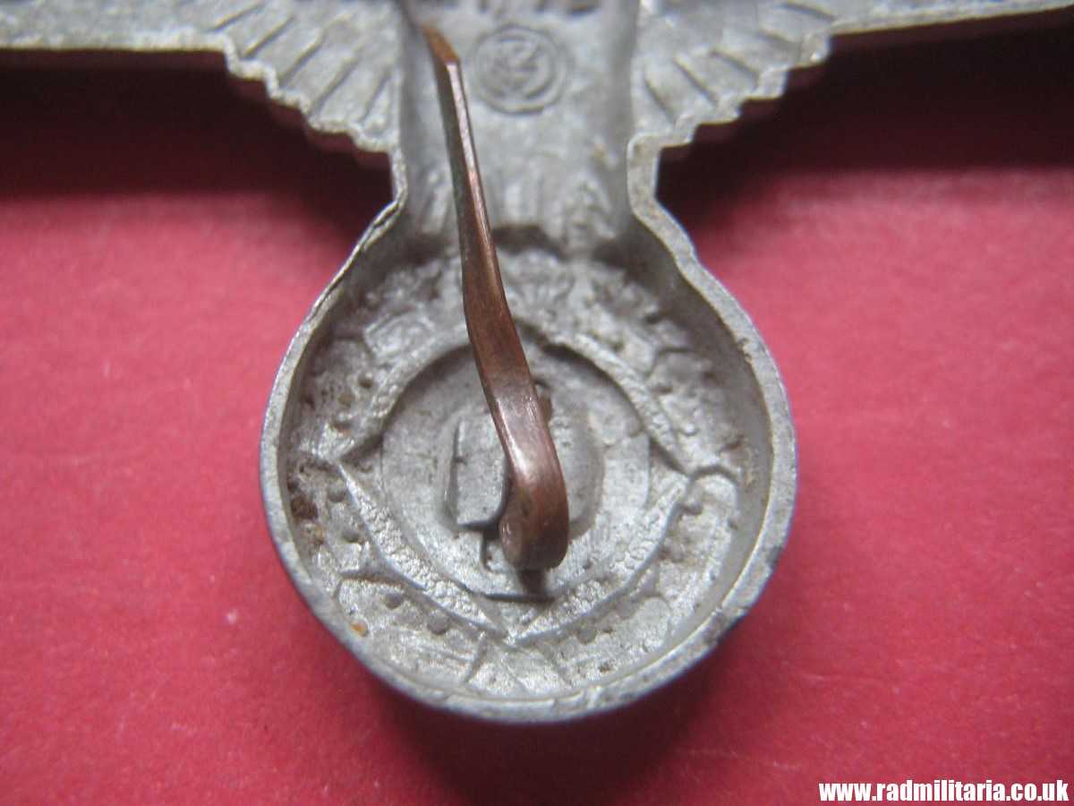 & WW2 Nazi German NSDAP eagle BADGE - zinc Cap Badge, marked: RZM M1/72 - very good condition. - Image 10