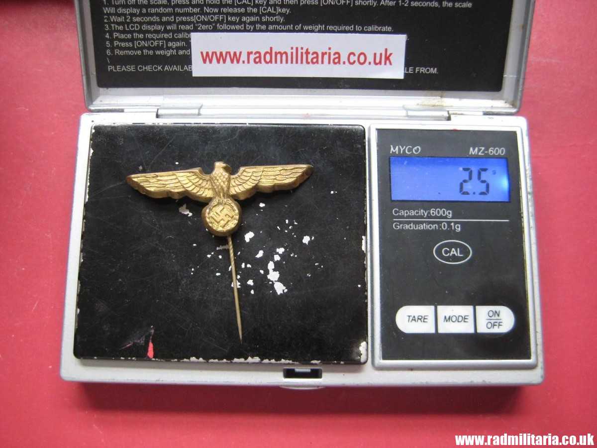 & original German KRIEGSMARINE EAGLE BADGE - gilded brass CAP BADGE in very good condition. - Image 14