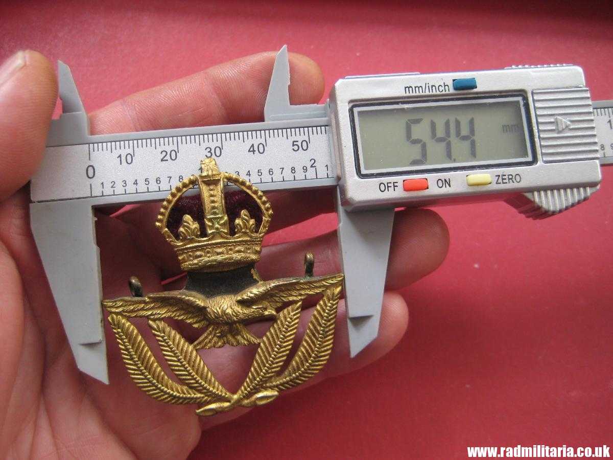 & WW2 Royal Air Force Service CAP BADGE original RAF warrant officer badge, original. - Image 12