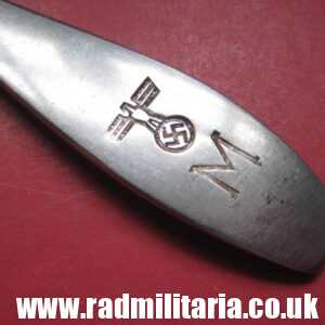& WW2 original German KRIEGSMARINE FORK stainless steel marked: "M", 3rd REICH CUTLERY.