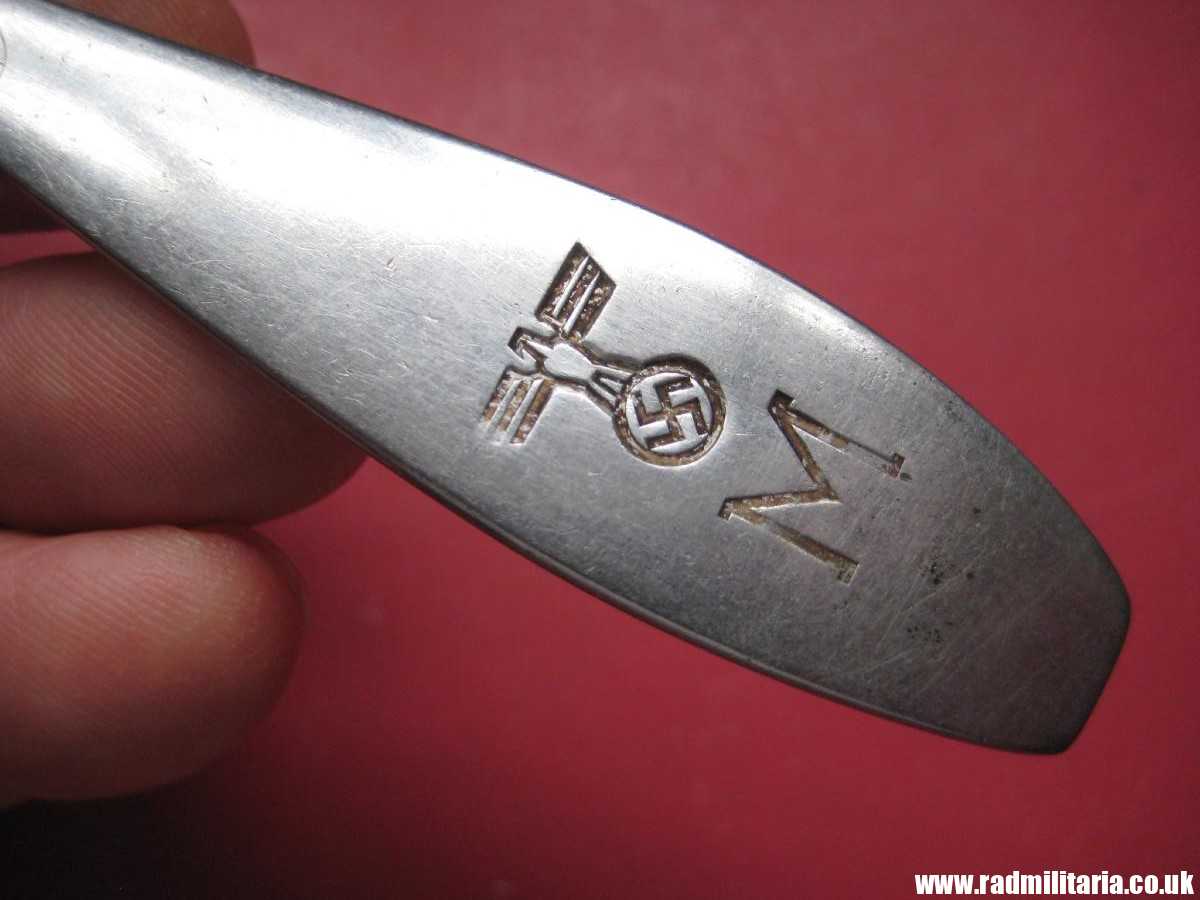 & WW2 original German KRIEGSMARINE FORK stainless steel marked: "M", 3rd REICH CUTLERY. - Image 14
