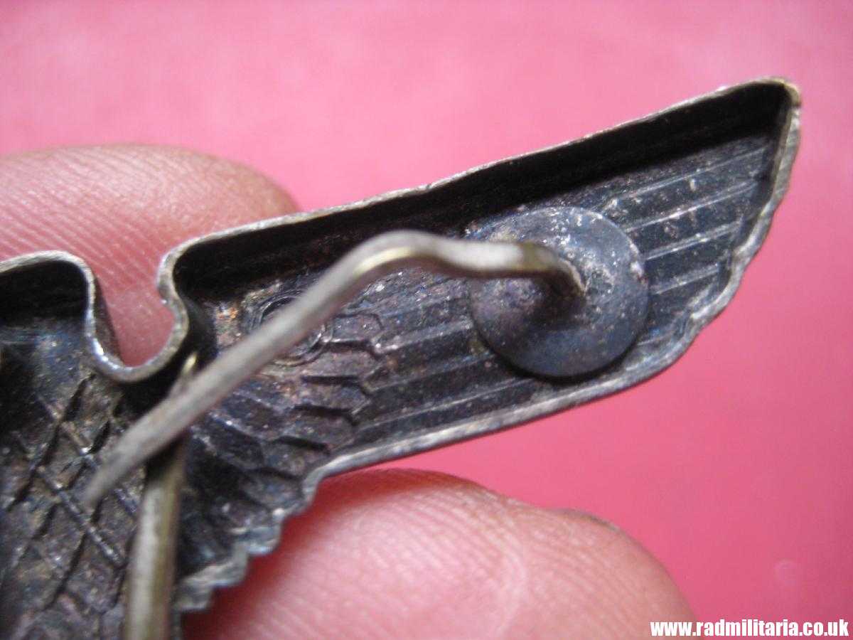 & WW2 Nazi German NSDAP eagle BADGE - Cap Badge, marked: RZM M1/21 - metal Cupal? - Image 20