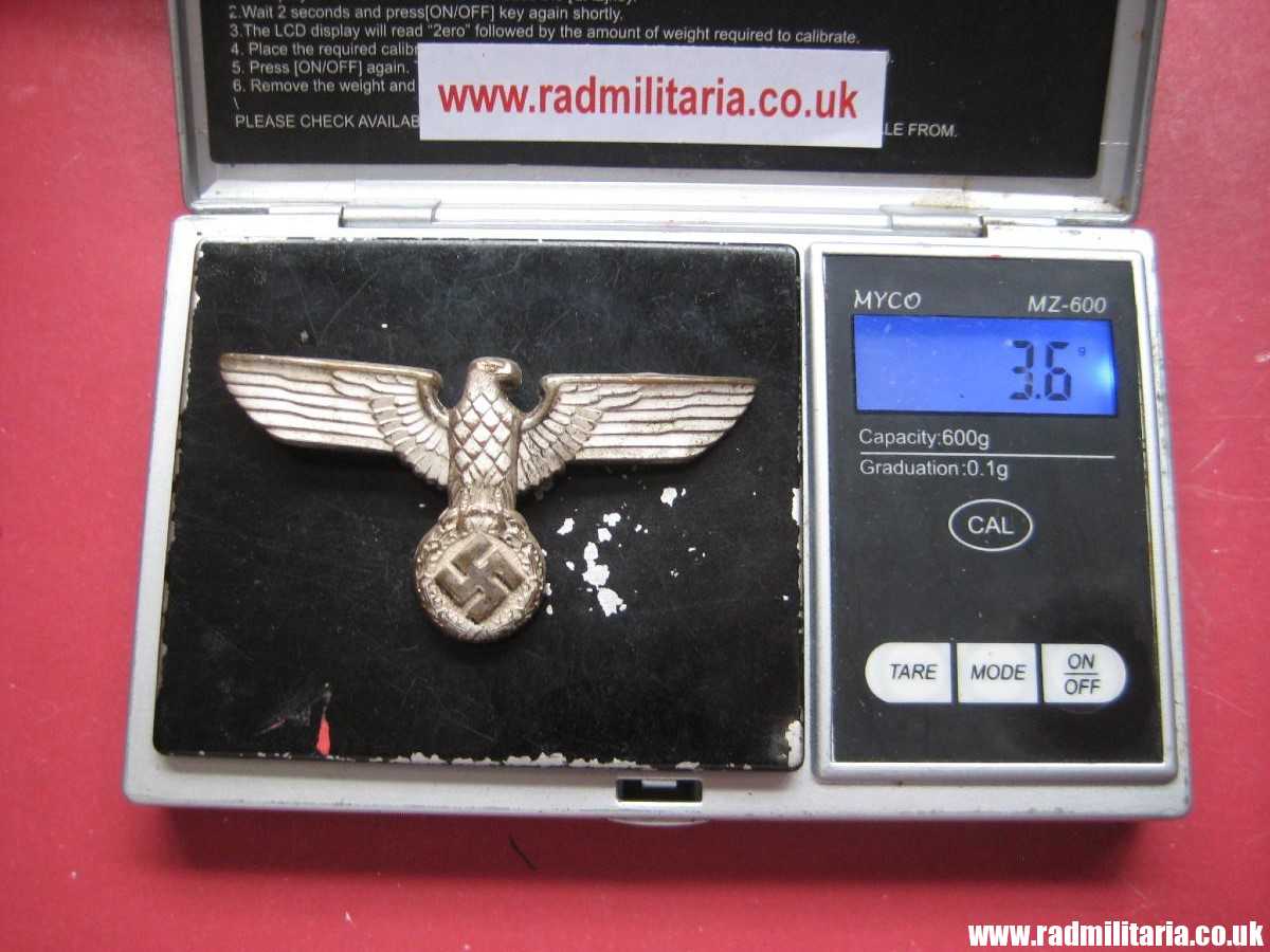 & WW2 Nazi German NSDAP eagle BADGE - Cap Badge, marked: RZM M1/21 - metal Cupal?