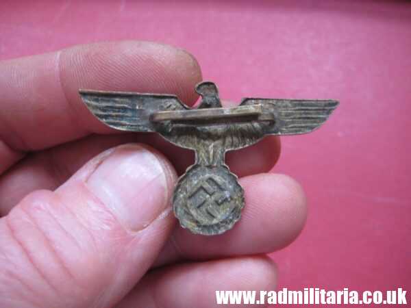 & WW2 rare FIRST PATTERN German metal EAGLE Cap BADGE in very good ...