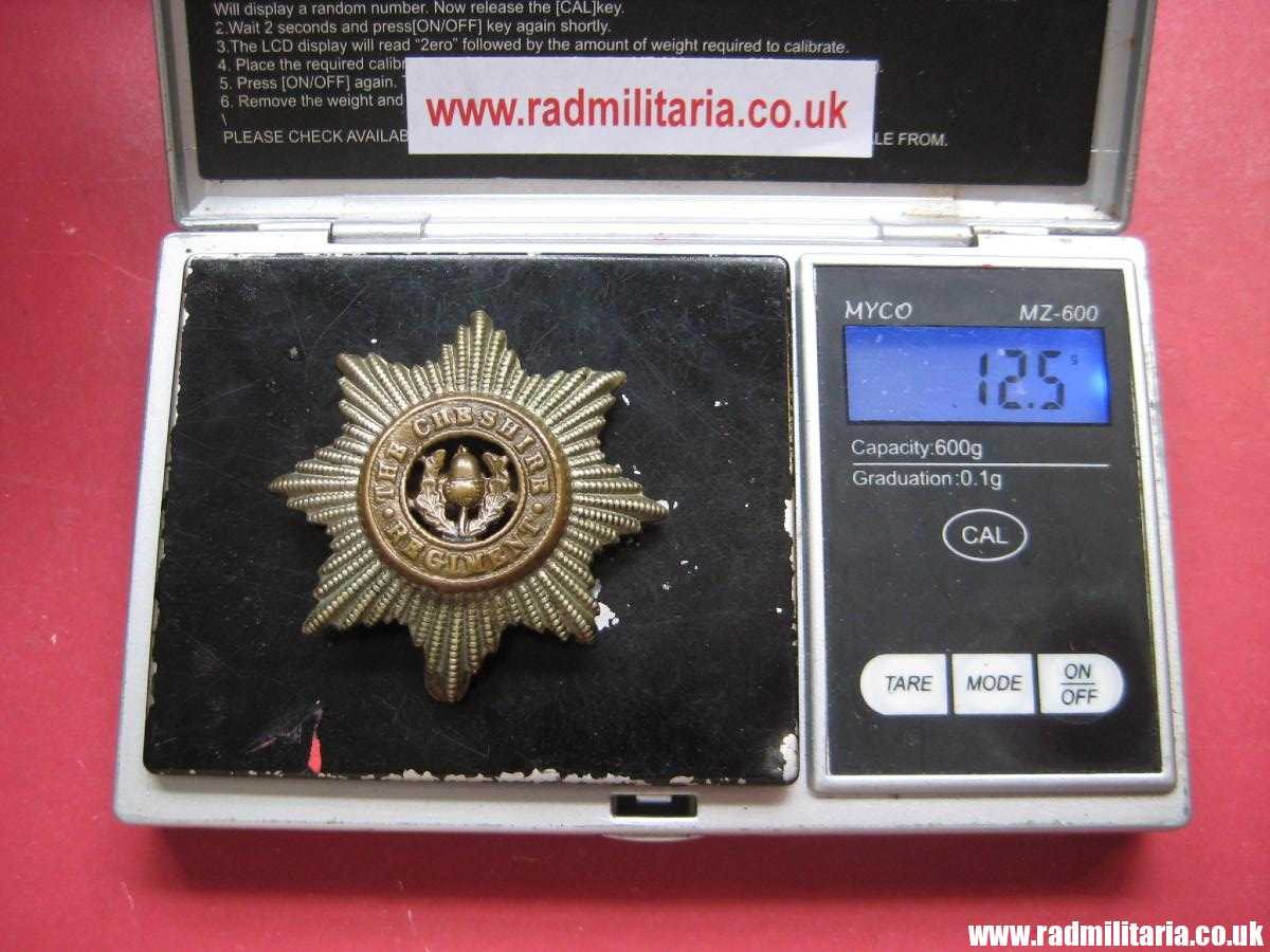 & WW2 original British Cheshire Regiment CAP BADGE in good used condition. - Image 10