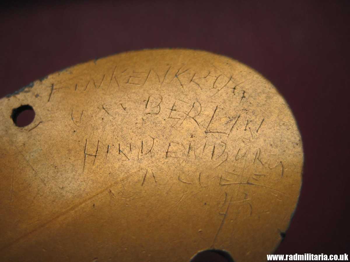 & original WW2 KRIEGSMARINE DOG TAG - ID DISC: Hans Jaeger (N)42372/43(D) good condition. - Image 11