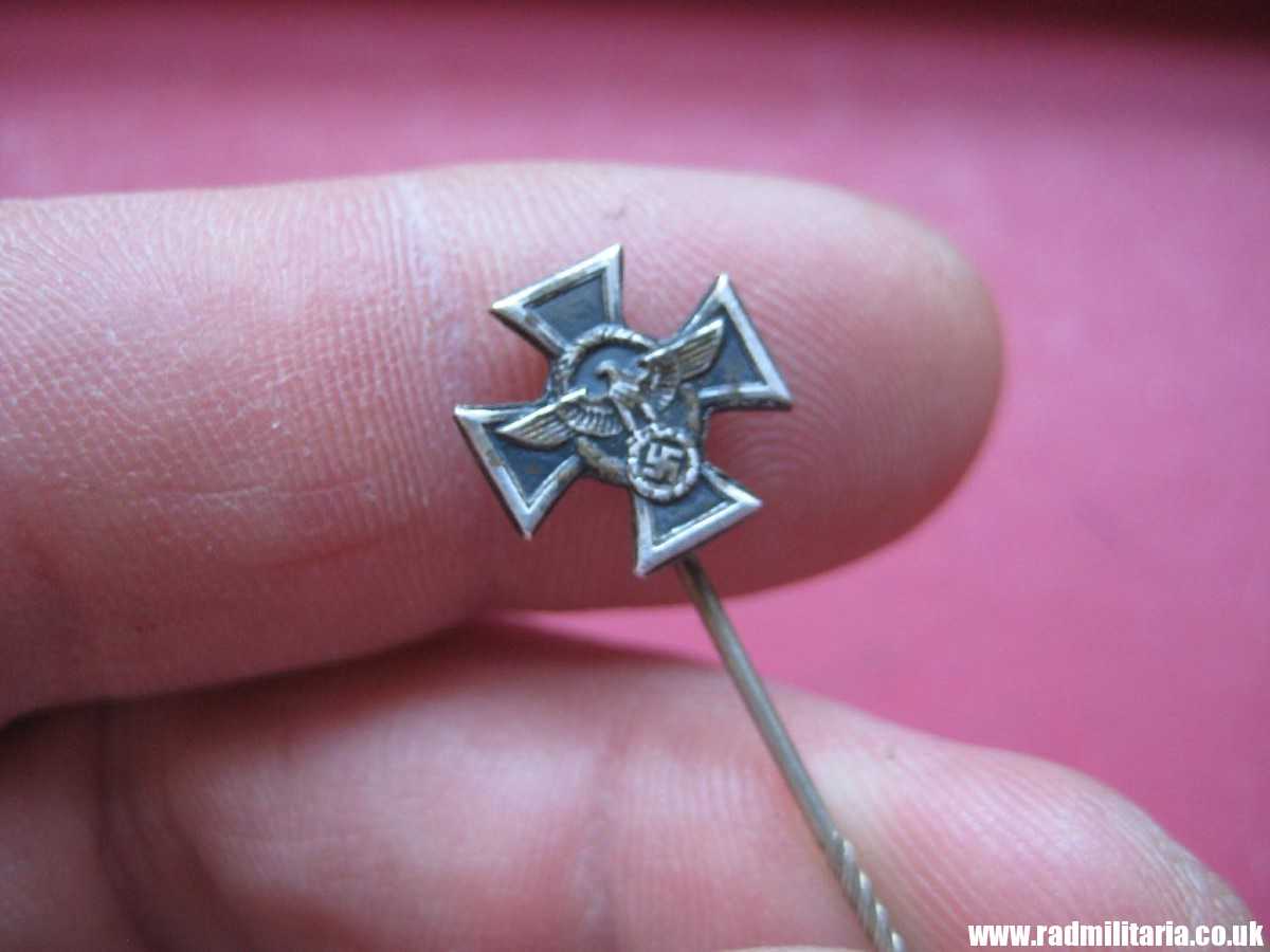 & WW2 miniature German PIN BADGE with Eagle - small pin badge. - Image 2