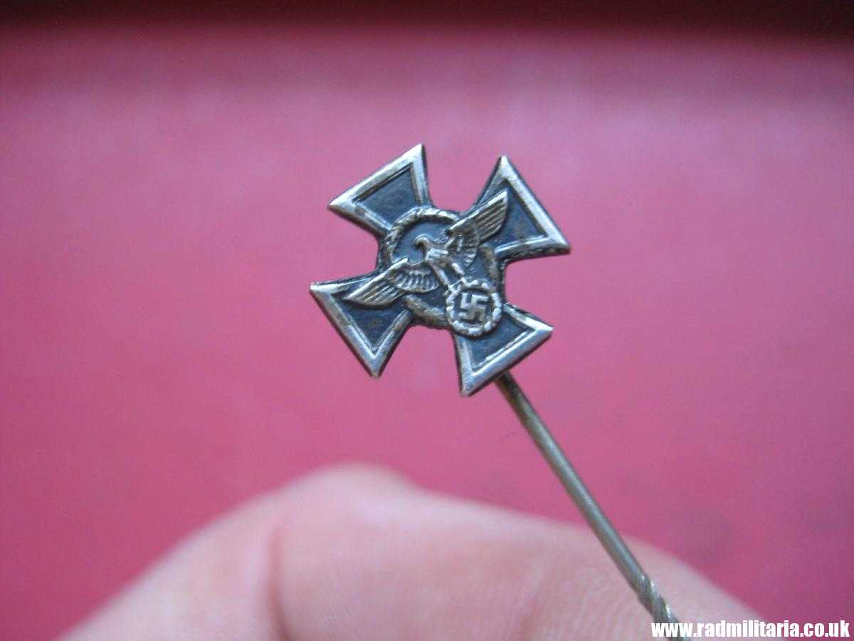 & WW2 miniature German PIN BADGE with Eagle - small pin badge.