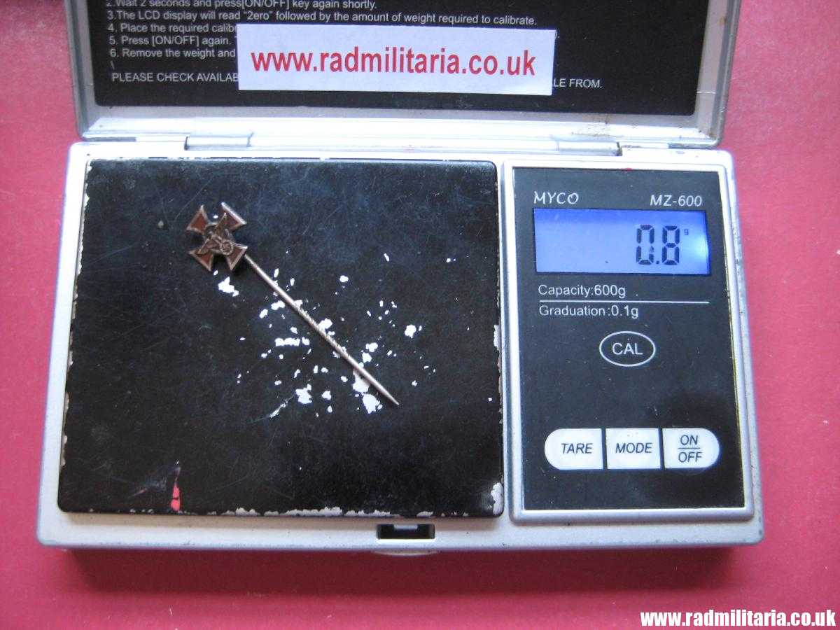 & WW2 miniature German PIN BADGE with Eagle - small pin badge. - Image 9