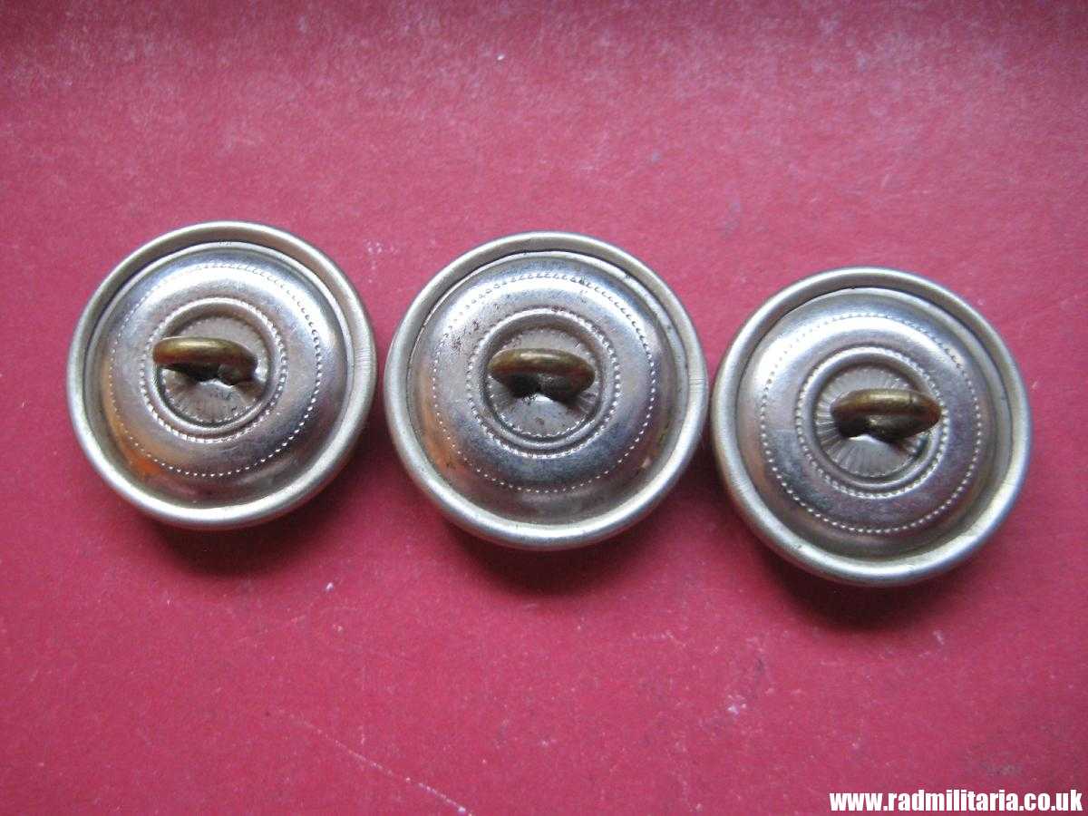 & SET of 3 NSDAP BUTTONS made of white metal in perfect condition. - Image 9