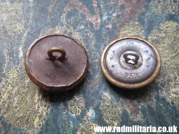 & WW2 SET of 2 genuine German metal BUTTONS with EAGLE, Deutsche ...