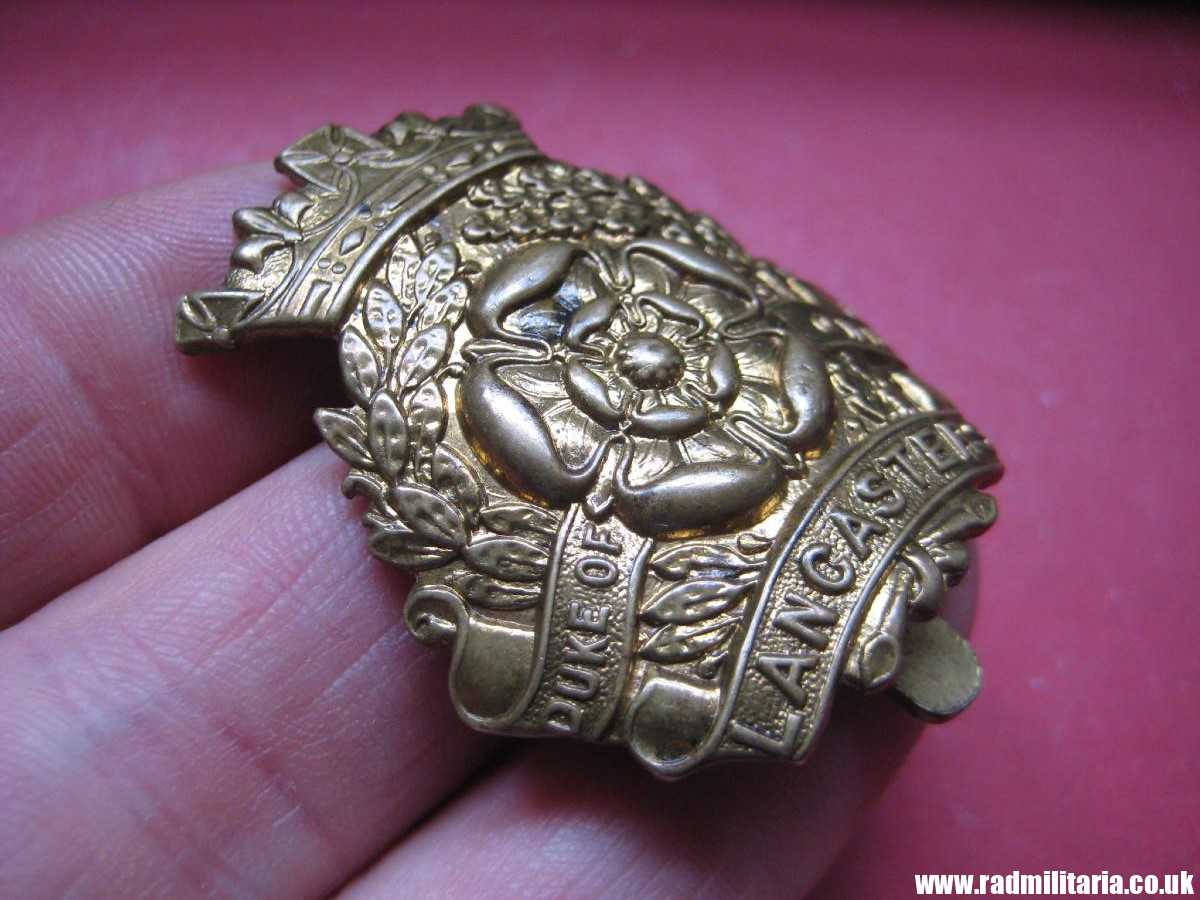 & WW2 British Army CAP BADGE - Duke of Lancasters Own Yeomanry BADGE owners name: HESTER. - Image 3