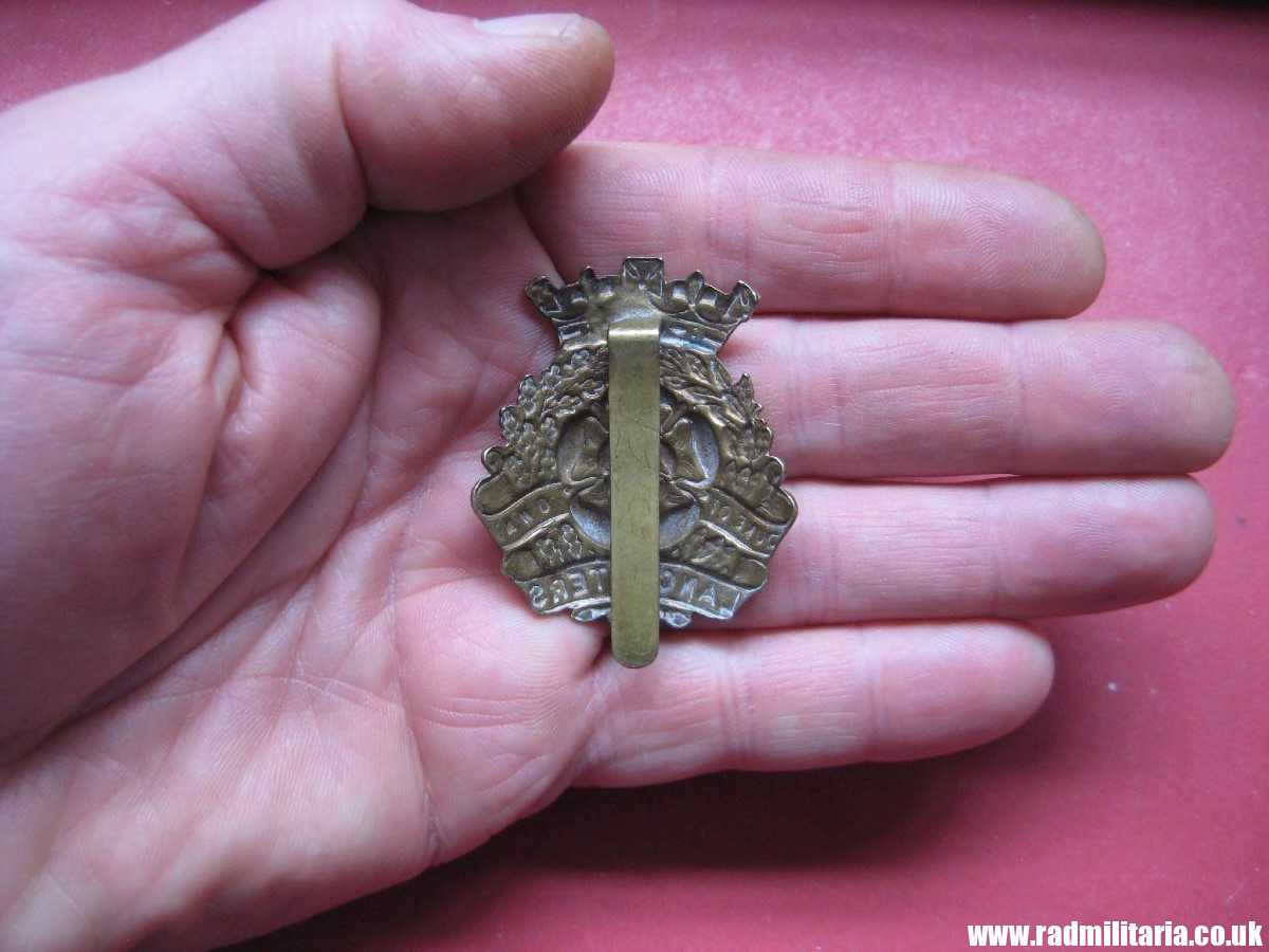 & WW2 British Army CAP BADGE - Duke of Lancasters Own Yeomanry BADGE owners name: HESTER. - Image 12