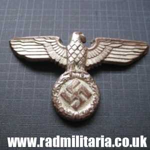 & WW2 Nazi German NSDAP eagle BADGE - Cap Badge, marked: RZM M1/13 - metal CUPAL