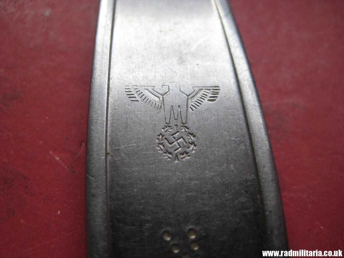 & WW2 genuine German Army - Wehrmacht SPOON marked: "ch S.40 ROSTFREI", stainless steel - 3rd REICH CUTLERY. - Image 23